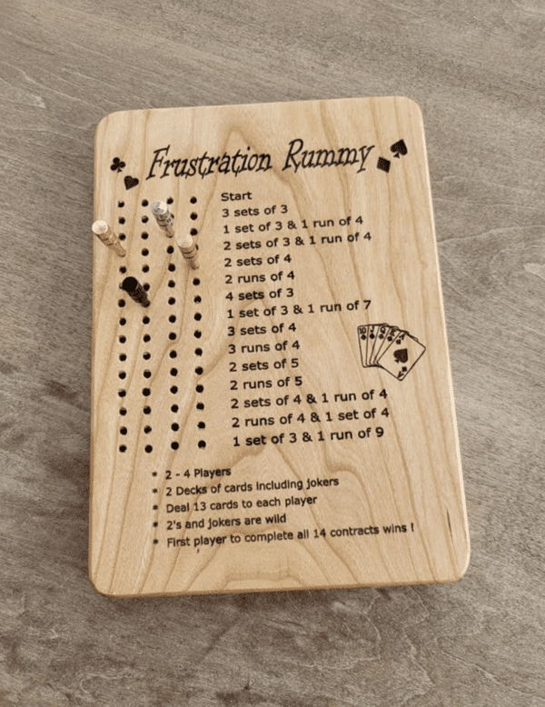 Personalized Frustration Rummy Game Board - Image 5